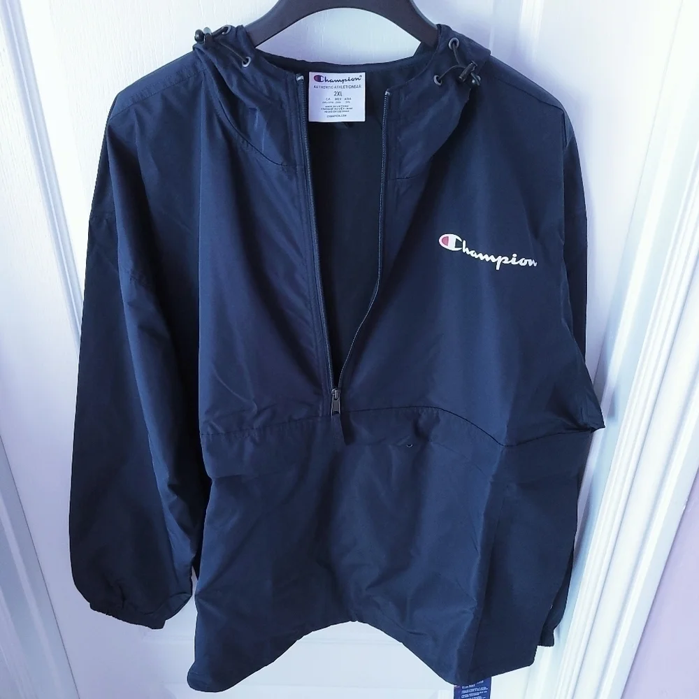 Men's Champion Packable Stadium Jacket Navy XXL - Picture 1 of 8